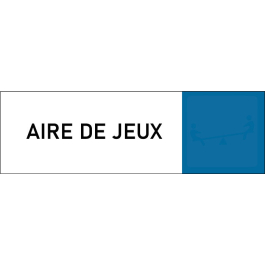 Plaque de porte classique Aire de jeux