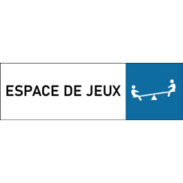 Plaque de porte classique Espace de jeux
