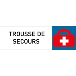 Plaque de porte classique Trousse de secours