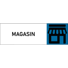 Plaque de porte classique Magasin