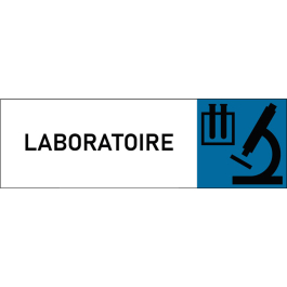 Plaque de porte classique Laboratoire