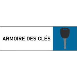 Plaque de porte classique Armoire des clés