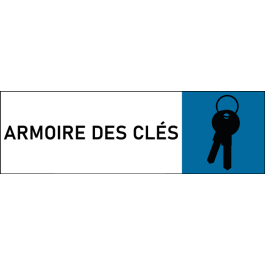 Plaque de porte classique Armoire des clés