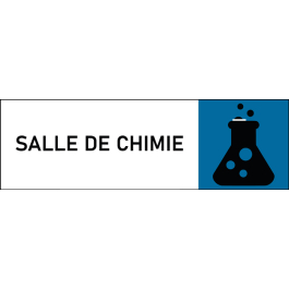 Plaque de porte classique Salle de chimie