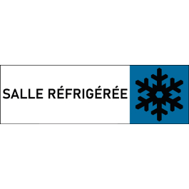 Plaque de porte classique Salle réfrigérée