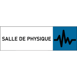 Plaque de porte classique Salle de physique