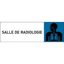Plaque de porte classique Salle de radiologie
