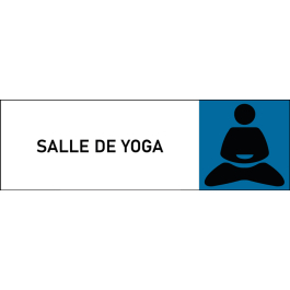 Plaque de porte classique Salle de yoga