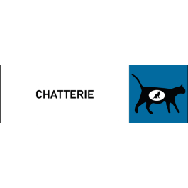 Plaque de porte classique Chatterie
