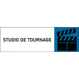 Plaque de porte classique Studio de tournage