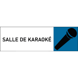 Plaque de porte classique Salle de karaoké