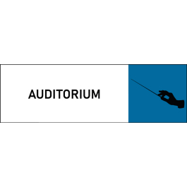 Plaque de porte classique Auditorium