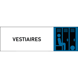 Plaque de porte classique Vestiaires