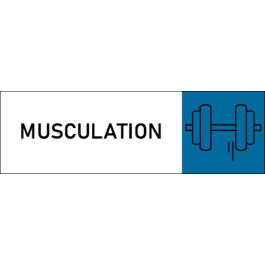 Plaque de porte classique Musculation