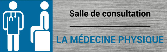 Plaque de porte Médecine physique