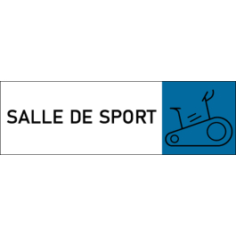 Plaque de porte classique Salle de sport
