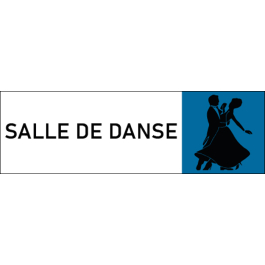 Plaque de porte classique Salle de danse