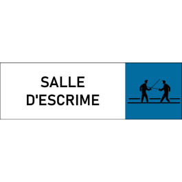 Plaque de porte classique Salle d'escrime