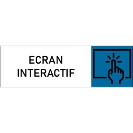 Plaque de porte classique Ecran interactif