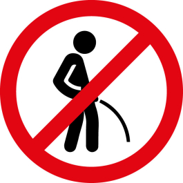 Pictogramme Défense d'uriner