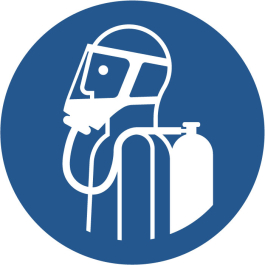 Pictogramme obligation d'utiliser l'appareil respiratoire autonome