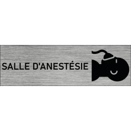 Plaque de porte Salle d'anesthésie