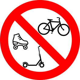 "Panneau Interdiction Vélo, Roller, Trottinette" : Sécurité & Conformité Optimales - Commandez Ici!