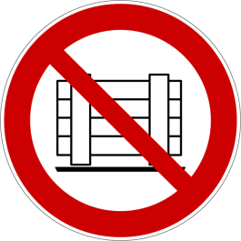 Pictogramme interdit d' obstruer