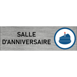 Plaque de porte Salle d'anniversaire 2