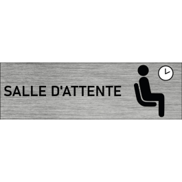 Plaque de porte Salle d'attente