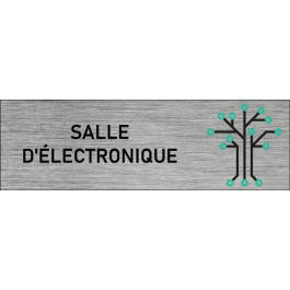 Plaque de porte Salle d'électronique