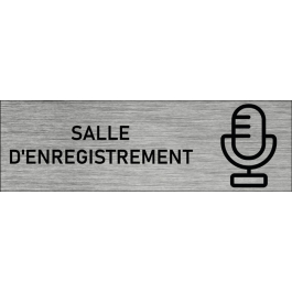 Plaque de porte Salle d'enregistrement