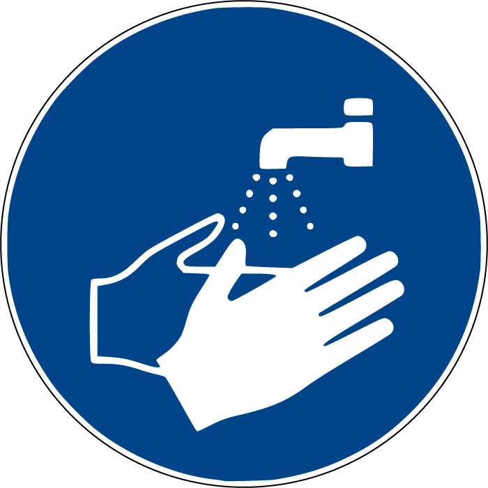 Panneau Lavage obligatoire des mains
