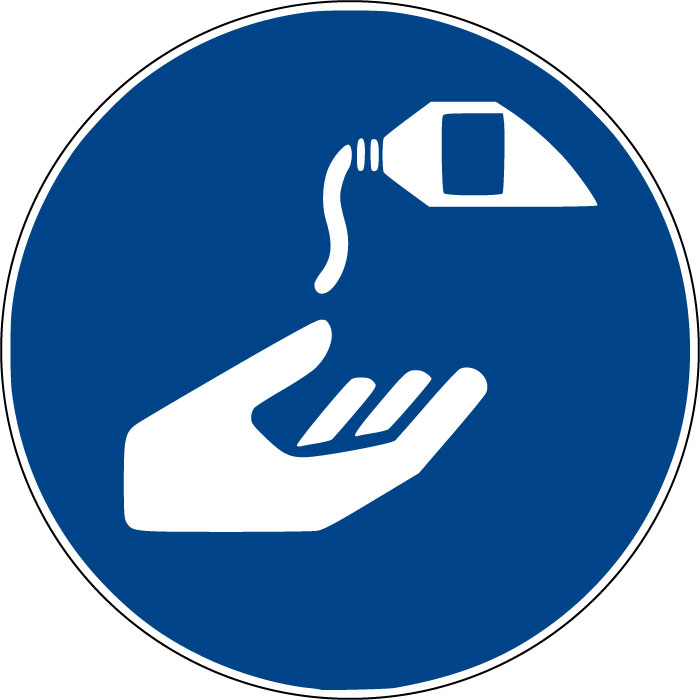 Panneau Utiliser une crème de protection
