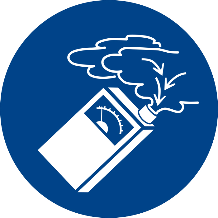 Panneau Utiliser le détecteur de gaz

